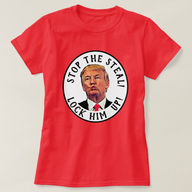 Camiseta Trump Para Tranca-O (Frente do Design)