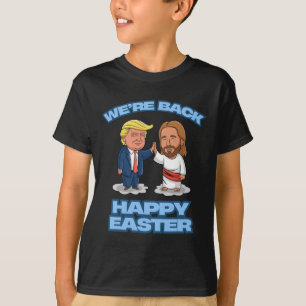 Camiseta Trump Páscoa Jesus Trump Estamos Ck Engraçado Cami