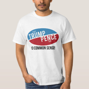 Camiseta Trump Pence - Sem Senso Comum - Anti-Trump -
