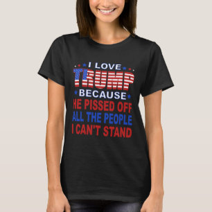 Camiseta Trump porque ele irrita as Pessoas que eu não poss