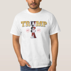 Camiseta Trump Presidencial 💪 EUA Dourado