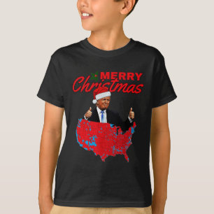 Camiseta Trump Presidencial Resultados das Eleições Mapeia 