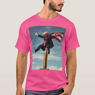 Camiseta Trump Pulando Sobre Uma Bala Donald Trump