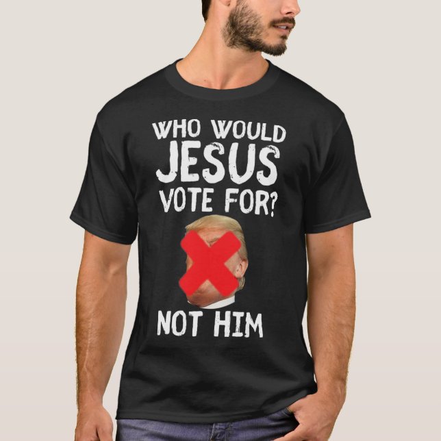 Camiseta Trump Quem Jesus Votaria (Frente)