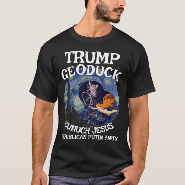 Camiseta Trump Road Bike Geoduck Jesus Republicano WH (Frente)
