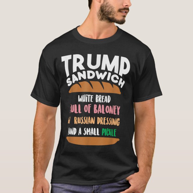 Camiseta Trump Sandwich Impeachment Funny (Frente)