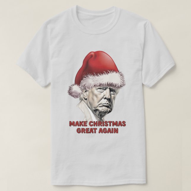 Camiseta Trump Santa Claus (Frente do Design)