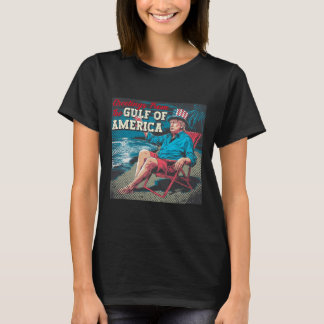 Camiseta Trump Saudação Da Patr Da Praia Do Golfo Da Améric