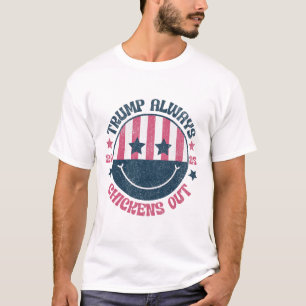Camiseta Trump Sempre Desiste Engraçado Taco Americano 