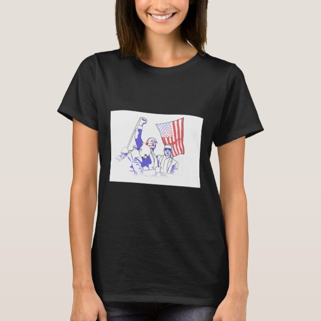 Camiseta Trump Shot Em 2024 (Frente)