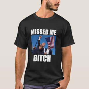 Camiseta Trump Shot Shirt Perdeu-me Trump Sua Foto Não Pode