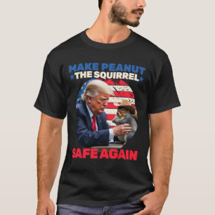 Camiseta Trump Squirrel Torna o Esquilo de amendoim seguro