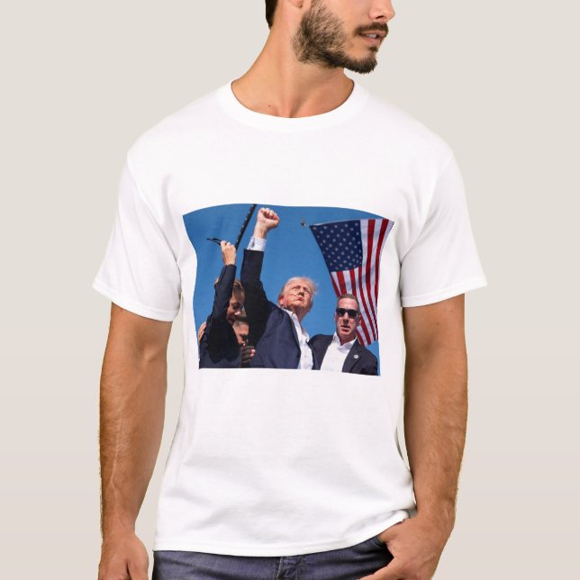 Camiseta Trump T-Shirt - Roupa de Declaração Política Negri (Frente)