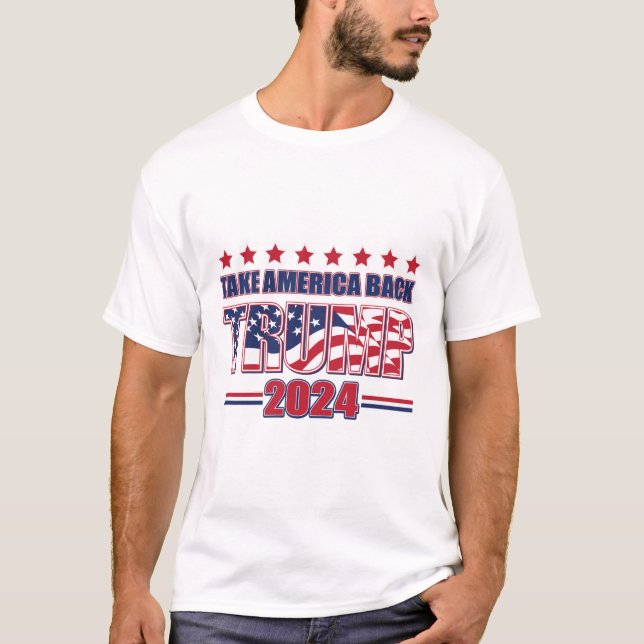 Camiseta Trump Take America Back 2024 (Frente)
