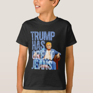Camiseta Trump Tem Jeans Excelentes Engraçados Memória Polí