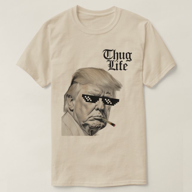Camiseta Trump Thug Life (Frente do Design)