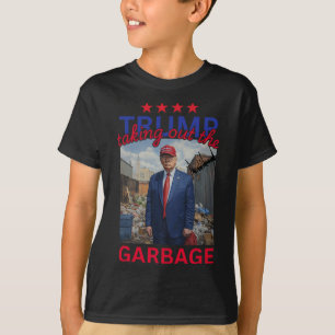 Camiseta Trump Tirando O Garbyge 2024 Engraçado Trump