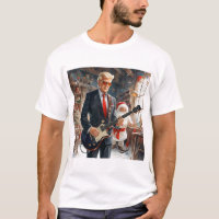 Trump Tocando Violão Elétrico - oficina SANTA CLAU