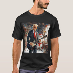 Camiseta Trump Tocando Violão Elétrico - oficina SANTA CLAU