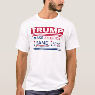 Camiseta Trump Torna a América Sane Novamente