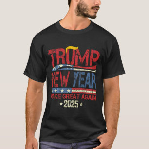 Camiseta Trump Torna Excelente De Ano Novo Novamente Felize