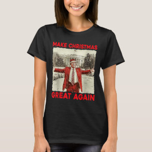 Camiseta Trump Torna Excelente de Natal Novamente Papais no