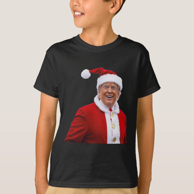 Camiseta Trump Torna o Excelente de Natal novamente Papais  (Frente)