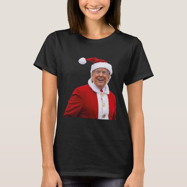Camiseta Trump Torna o Excelente de Natal novamente Papais  (Frente)