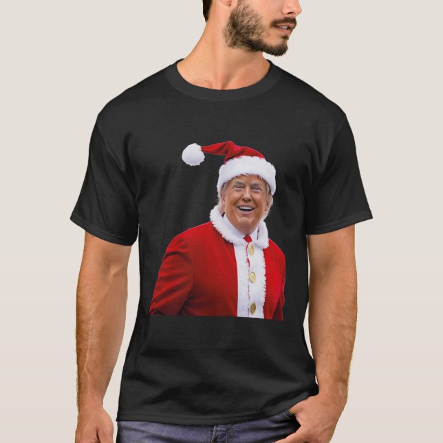 Camiseta Trump Torna o Excelente de Natal novamente Papais  (Frente)