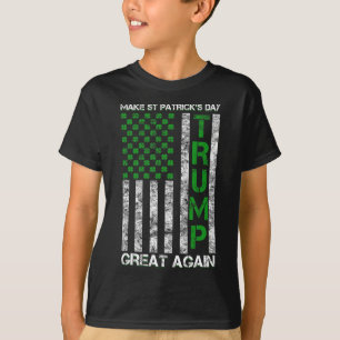 Camiseta Trump Torne Excelente De Dia de São Patrício Novam