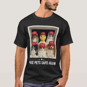 Camiseta Trump Torne os Animais de Estimação Seguros Novame