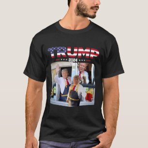 Camiseta Trump Trabalha No Drive-thru Funcionário De Fast F