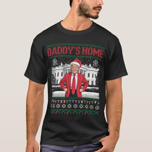 Camiseta Trump Ugly Christmas Sweater Xmas (Frente)