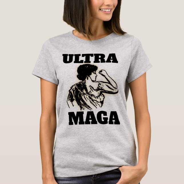 CAMISETA TRUMP ULTRA MAGA WOMENS LADIS T-SHIRTS (Frente)