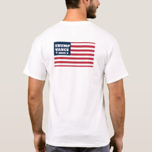 Camiseta Trump Vance 2024 American Flag Tee