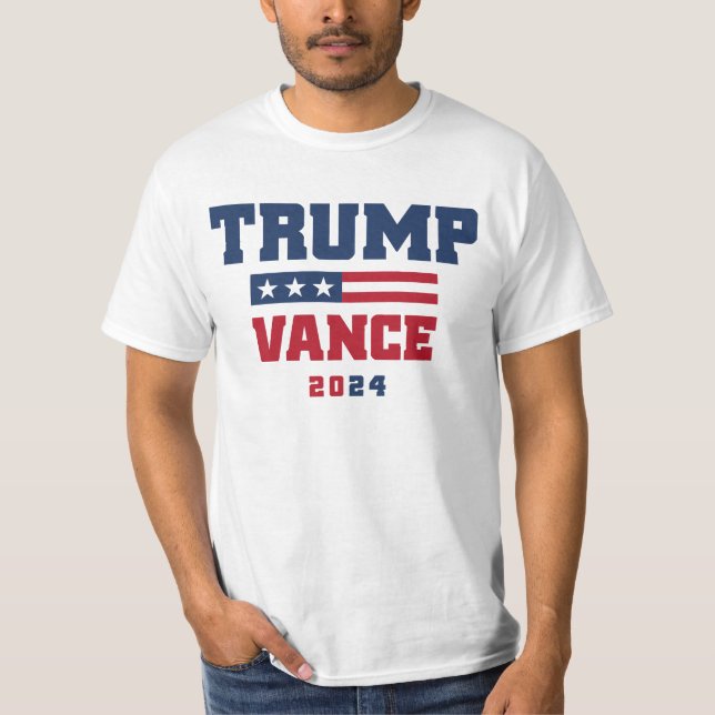 Camiseta Trump Vance 2024 Para Presidente (Frente)
