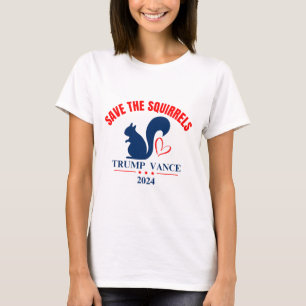 Camiseta Trump Vance 2024 Salve Os Esquilos