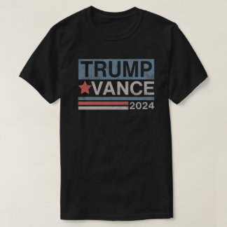 Camiseta Trump Vance 2024 - Trump Stripe Retro