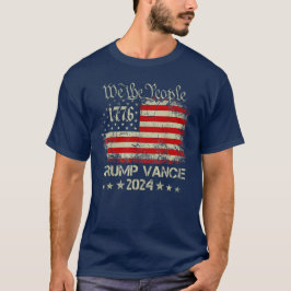 Camiseta Trump Vance 2024 US Flag Republican 2024 President