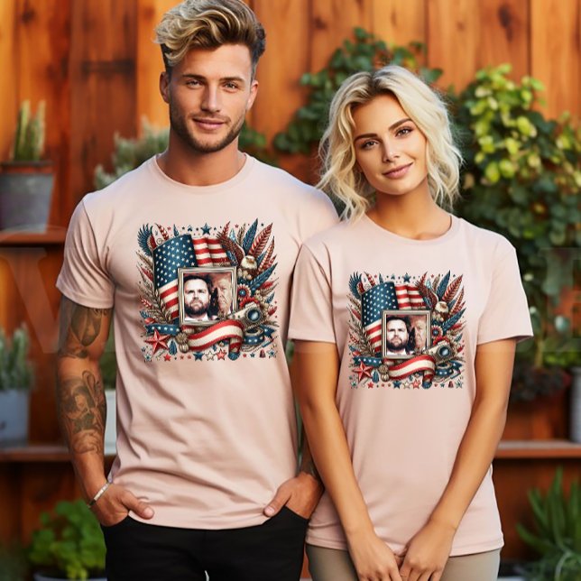 Camiseta Trump & Vance 4 de Julho Dia da Independência (Criador carregado)