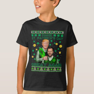 Camiseta Trump Vance Brothers Funny Dia de São Patrício Ugl