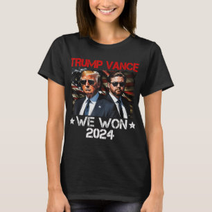 Camiseta Trump Vance Ganhamos o Dia da Inauguração 2025 47º