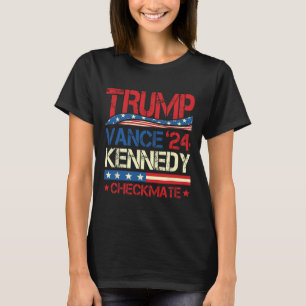 Camiseta Trump Vance Kennedy Xeque-Mate Eleição 2025 Republ