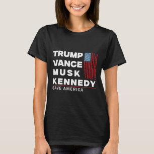 Camiseta Trump Vance Musk Kennedy Save America 2024