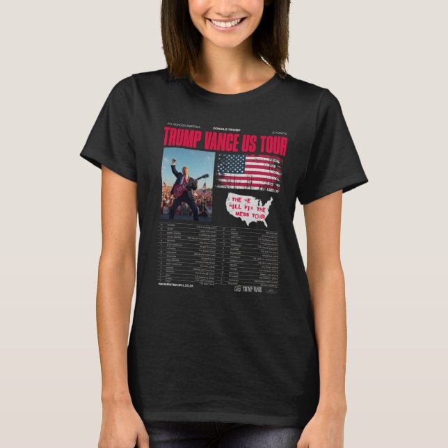 Camiseta Trump Vance Us Tour (Frente)
