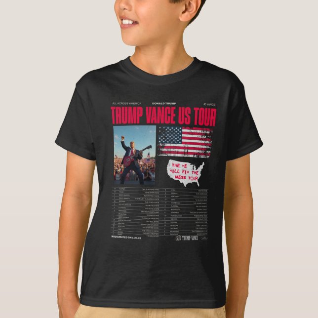 Camiseta Trump Vance Us Tour (Frente)