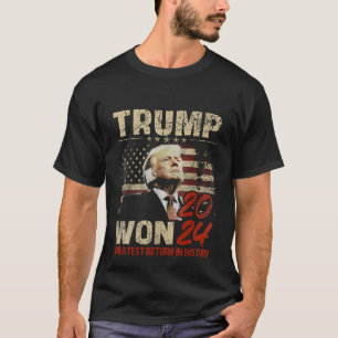 Camiseta Trump venceu 2024 maior retorno na história