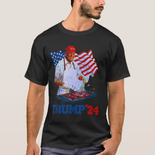 Camiseta Trump Venceu 2025 Churrasco A Arte Da Grelha Polít