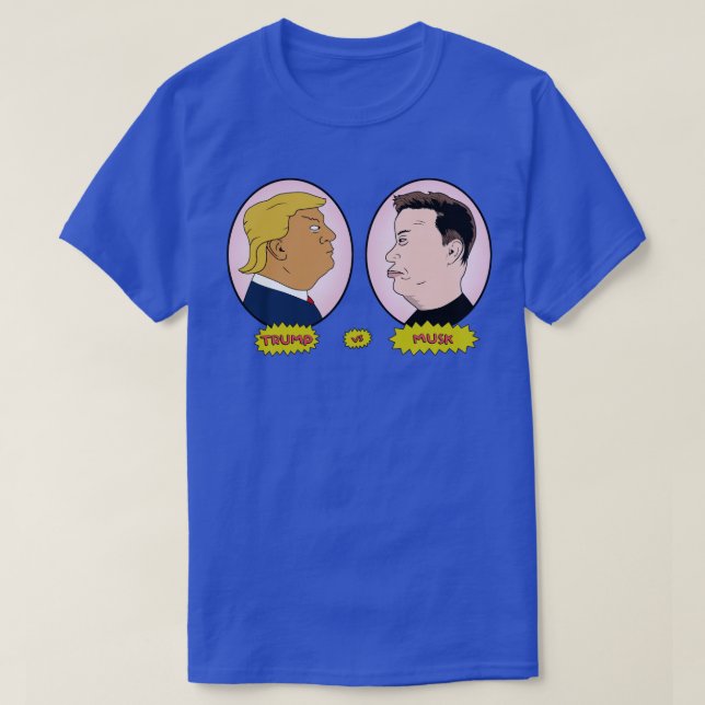 Camiseta Trump vs Musk Beavis e Butthead Parody Elon (Frente do Design)