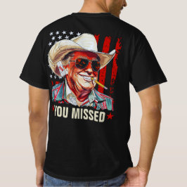 Camiseta Trump Western Cowboy Que Você Perdeu Trump 2024 EU